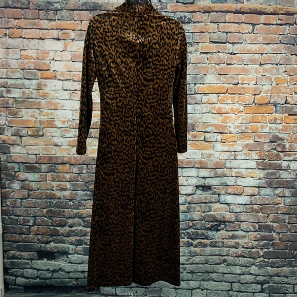 Maggy London brown cheetah dress Size12 - Picture 2 of 4